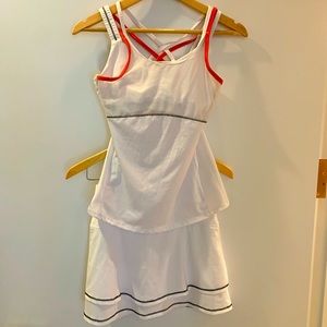 Lucky in Love white sport tennis skirt and top